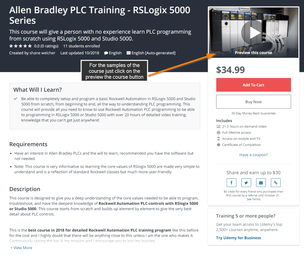 Allen Bradley PLC Training Samples Online PLC Support