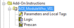 Add-On Instruction Imported