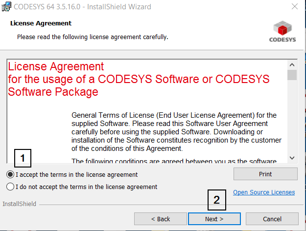 CodeSys Lic Agreement